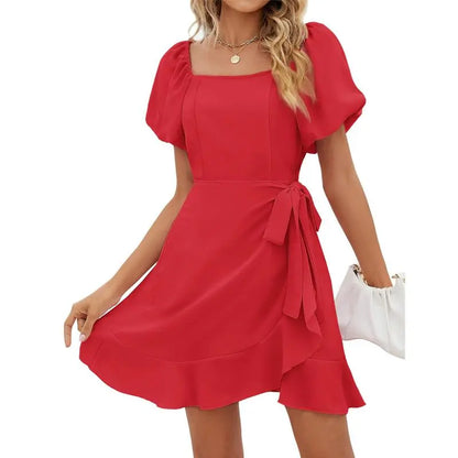 A timeless square neck dress designed to keep you comfortable, confident, and effortlessly stylish all summer long.