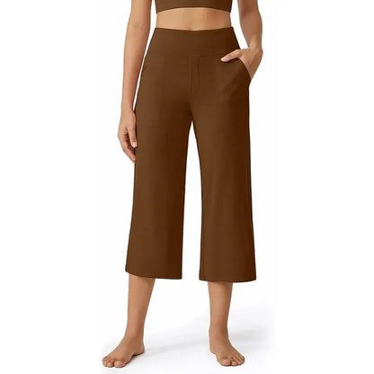 Wide-Leg Capri Yoga Pants With Pockets  Soft, Stretchy & Comfortable Enough for Every Day