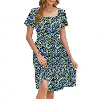 Comfortable & Stylish Ditsy Floral Dress with Flattering Empire Waist