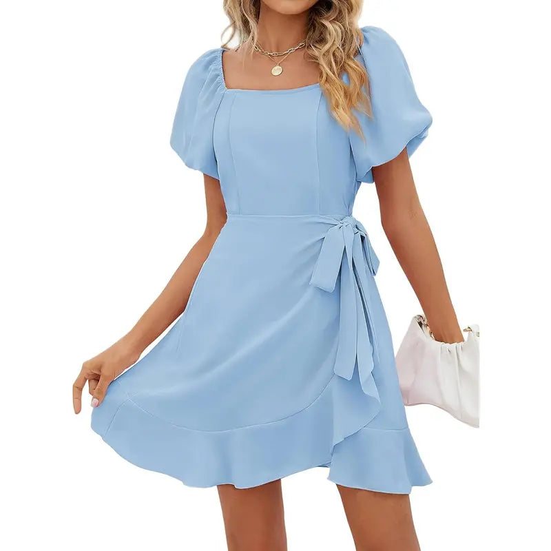 A timeless square neck dress designed to keep you comfortable, confident, and effortlessly stylish all summer long.