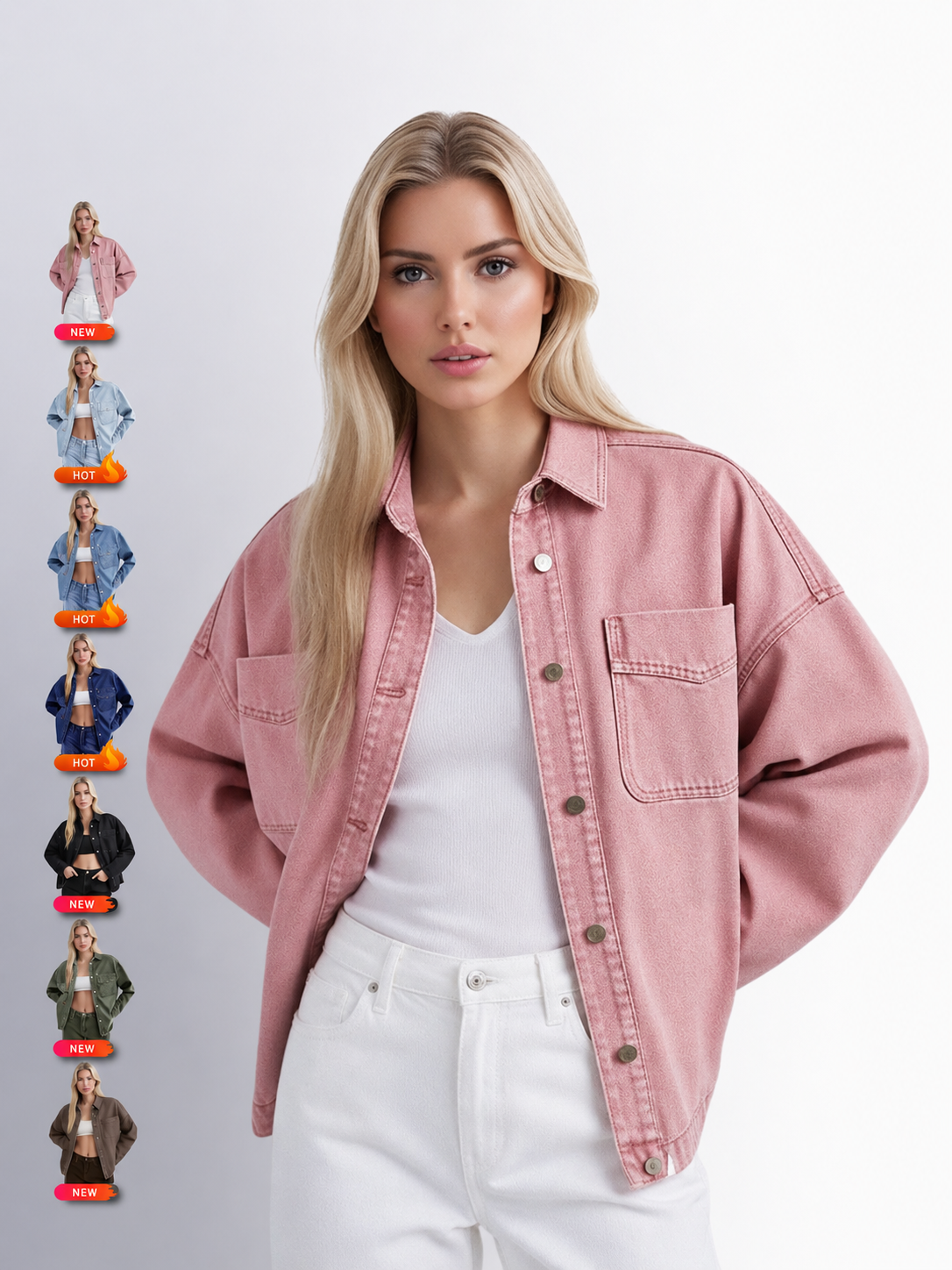 Long Sleeve Denim Jacket for Women