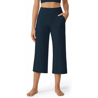 Wide-Leg Capri Yoga Pants With Pockets  Soft, Stretchy & Comfortable Enough for Every Day