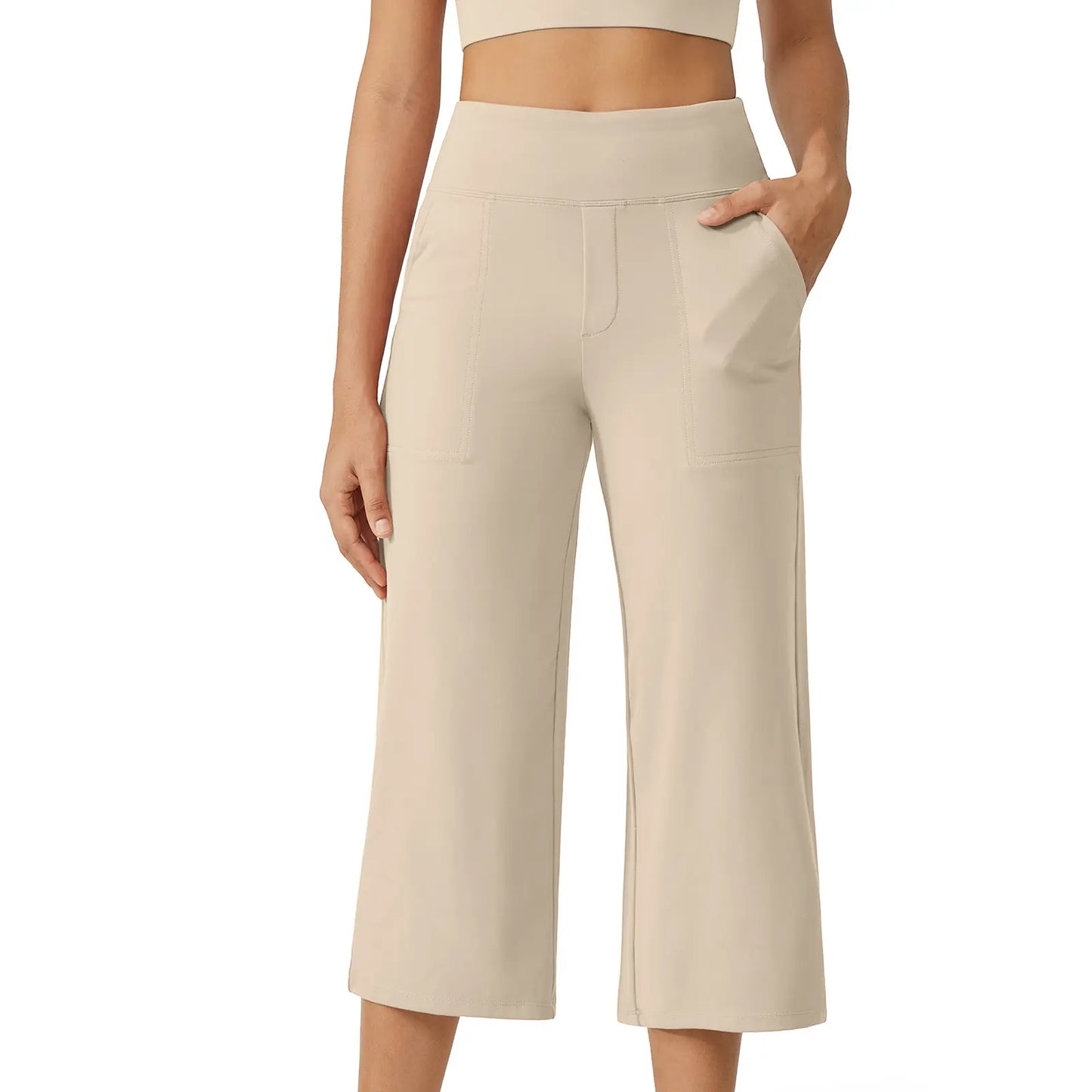Wide-Leg Capri Yoga Pants With Pockets  Soft, Stretchy & Comfortable Enough for Every Day